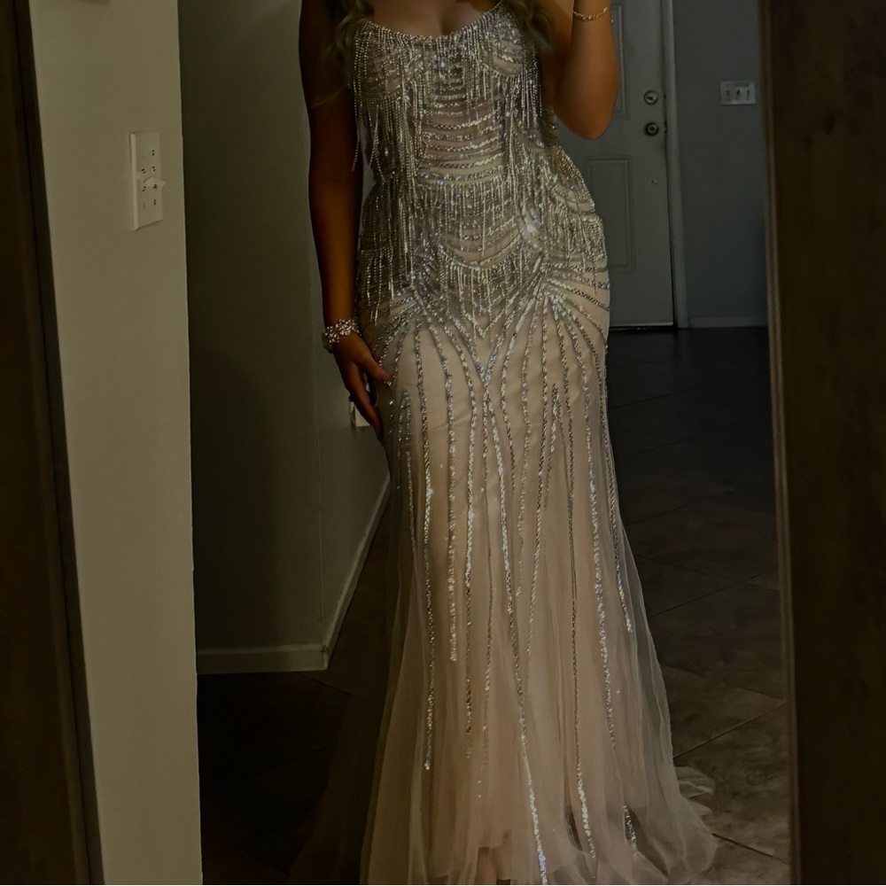 RHINESTONE DRESS
SIZE 6
WORN ONCE
GREAT CONDITION 
ORIGINALLY $400